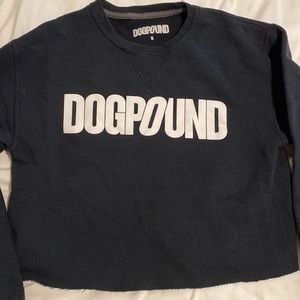 cropped exclusive Dogpound LA crewneck sweatshirt